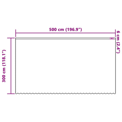 Tenda in Pizzo con tende Bianco 300 x 500 cm Poliestere | homemem39