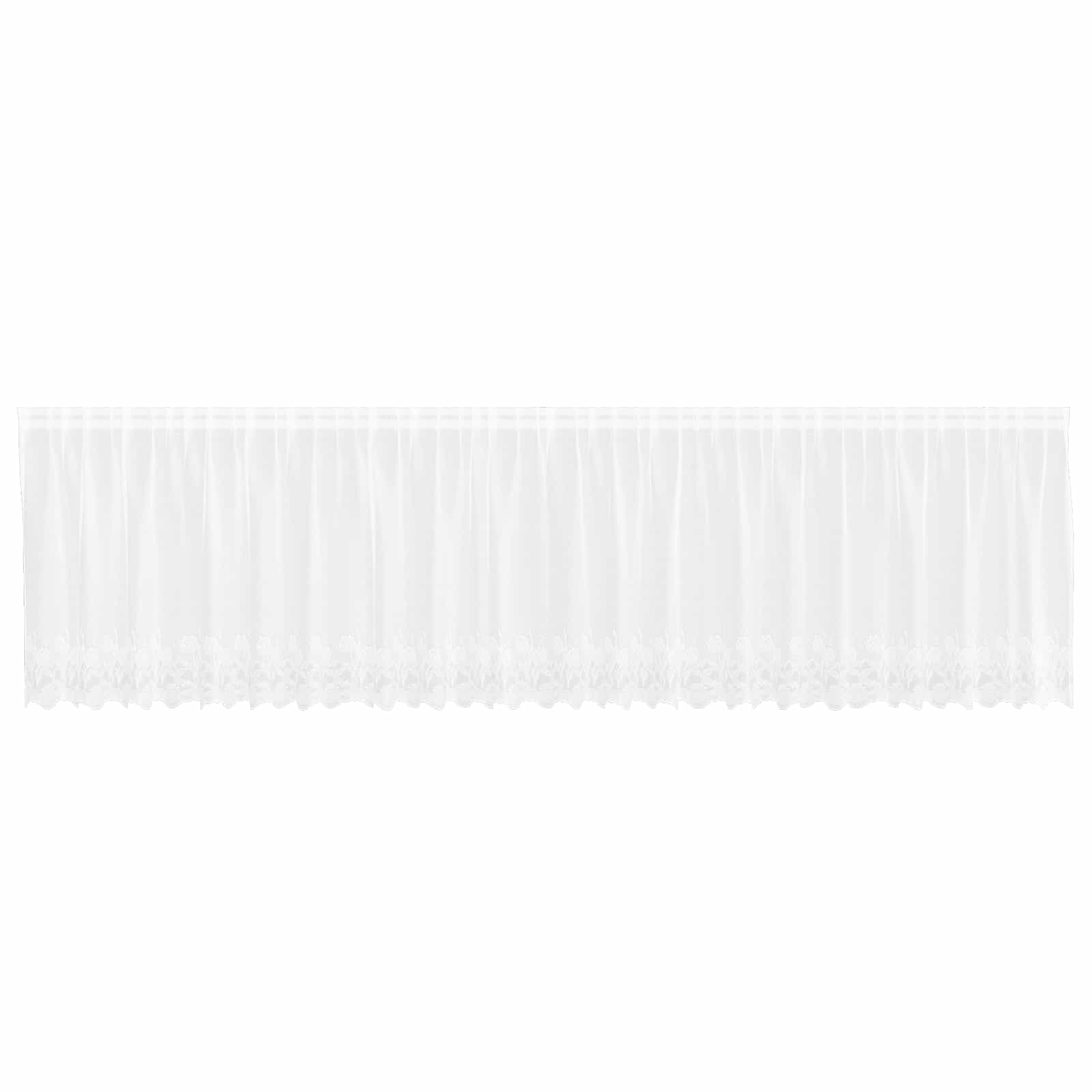 Tenda in Pizzo con tende Bianco 600 x 100 cm Poliestere | homemem39