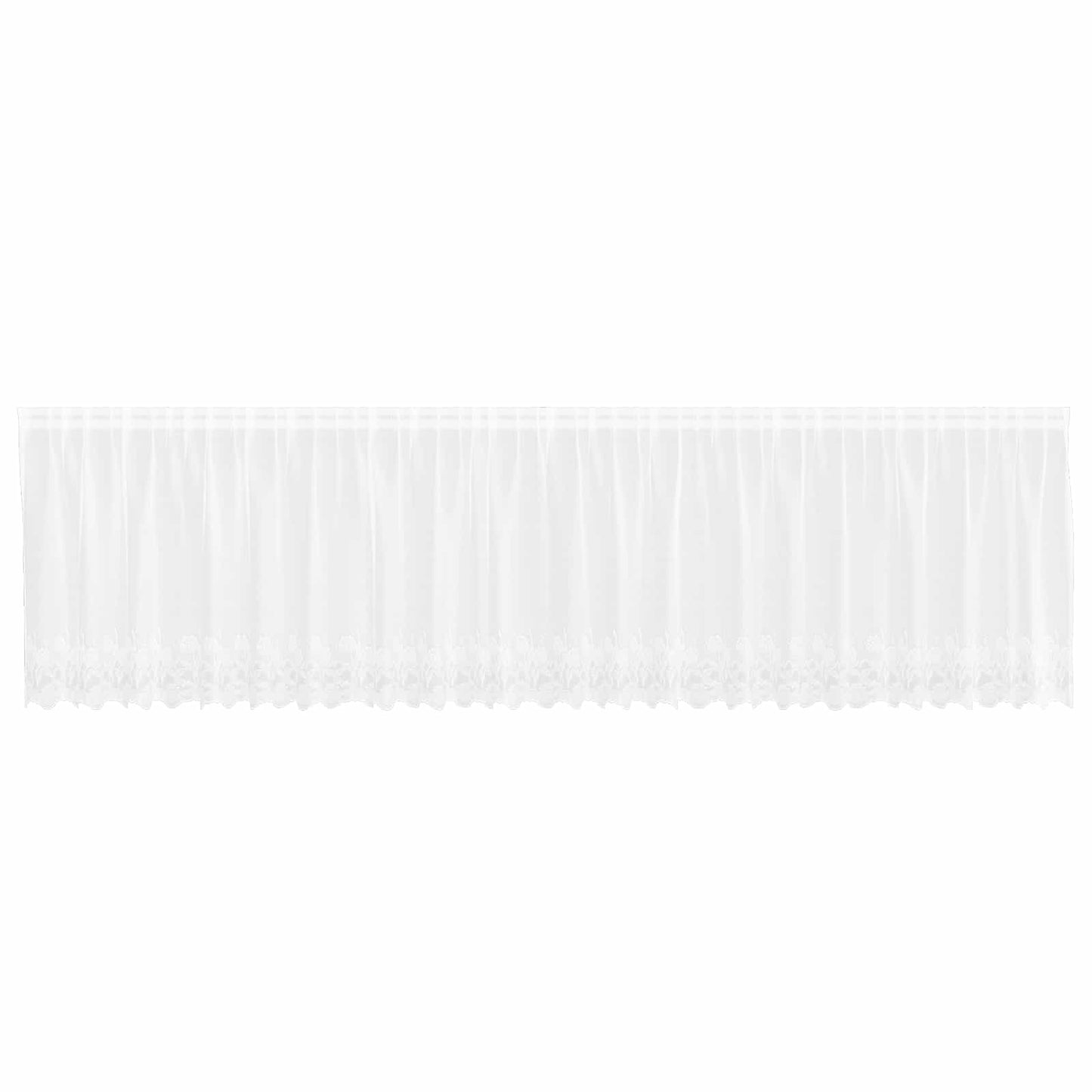 Tenda in Pizzo con tende Bianco 120 x 600 cm Poliestere | homemem39