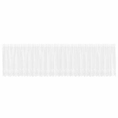 Tenda in Pizzo con tende Bianco 120 x 600 cm Poliestere | homemem39