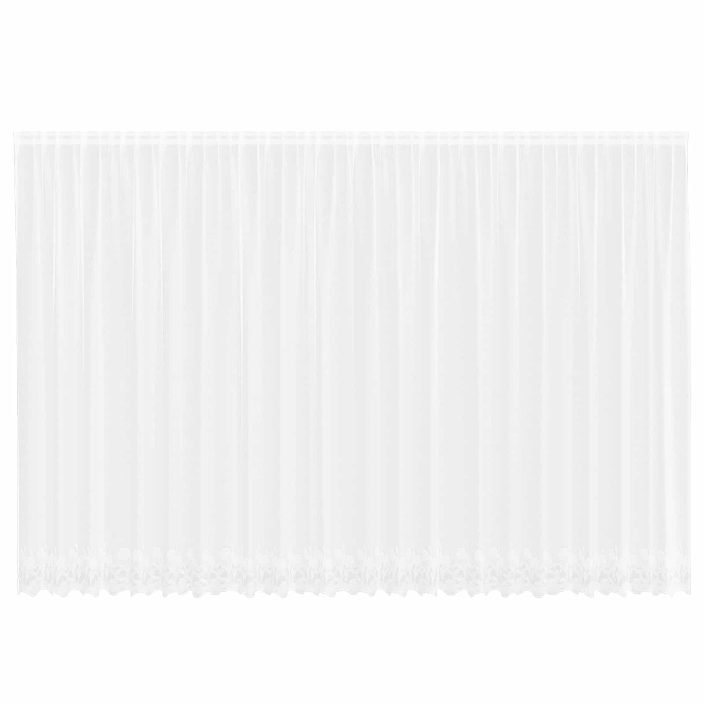 Tenda in Pizzo con tende Bianco 240 x 600 cm Poliestere | homemem39