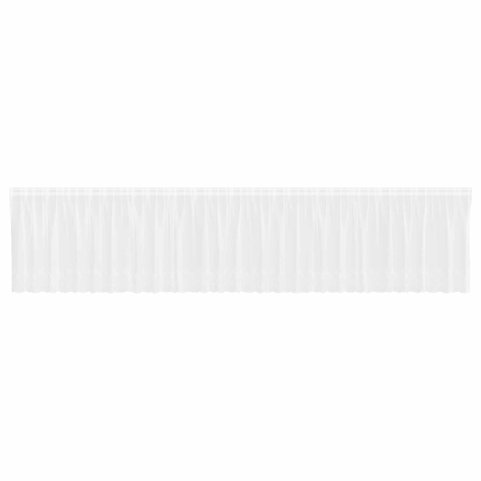 Tenda in Pizzo con tende Bianco 160 x 750 cm Poliestere | homemem39