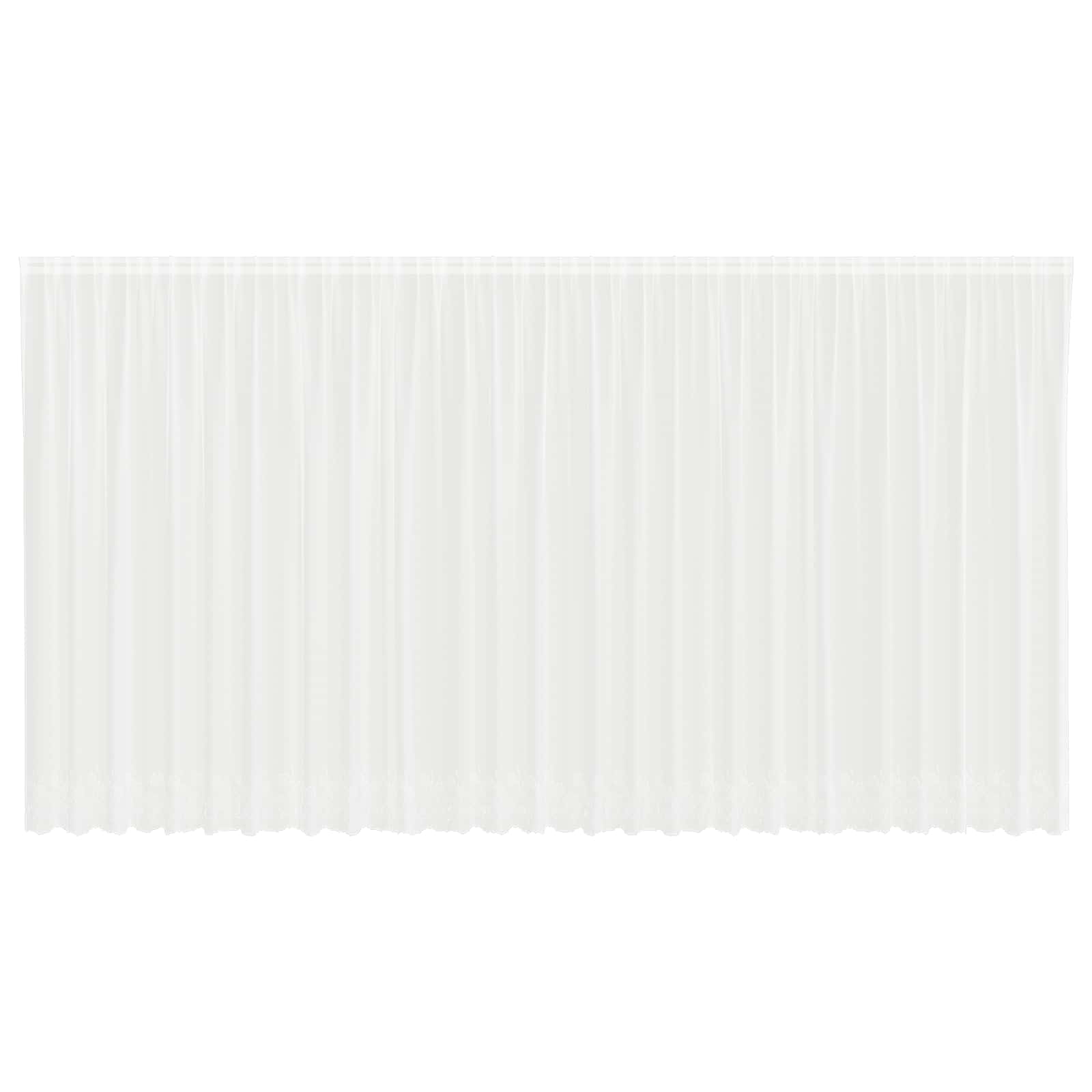 Tenda in Pizzo con tende Bianco 200 x 750 cm Poliestere | homemem39