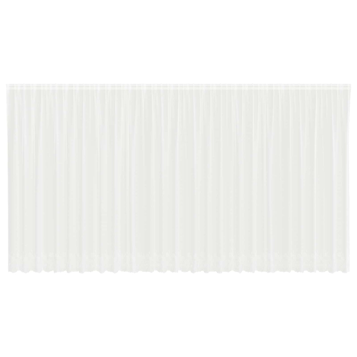 Tenda in Pizzo con tende Bianco 245 x 750 cm Poliestere | homemem39