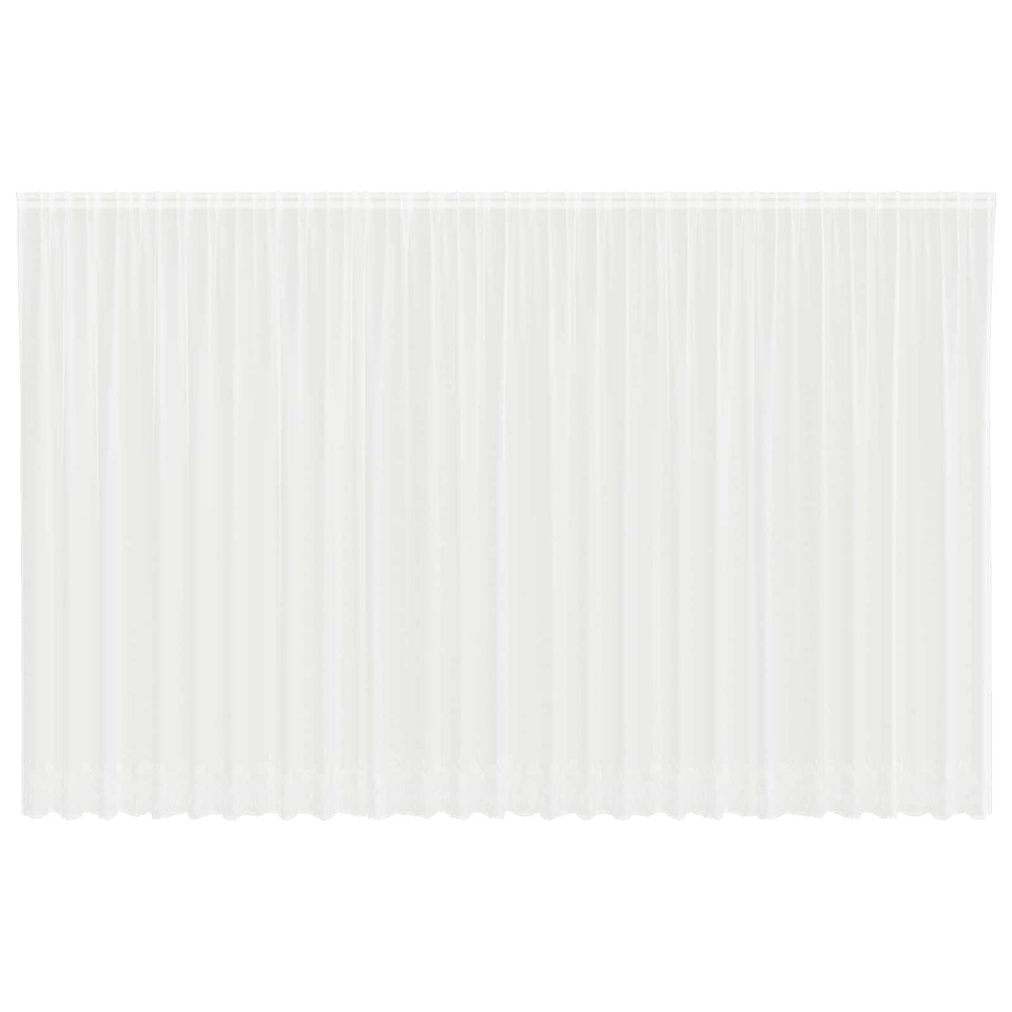 Tenda in Pizzo con tende Bianco 280 x 750 cm Poliestere | homemem39