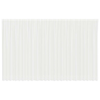 Tenda in Pizzo con tende Bianco 280 x 750 cm Poliestere | homemem39