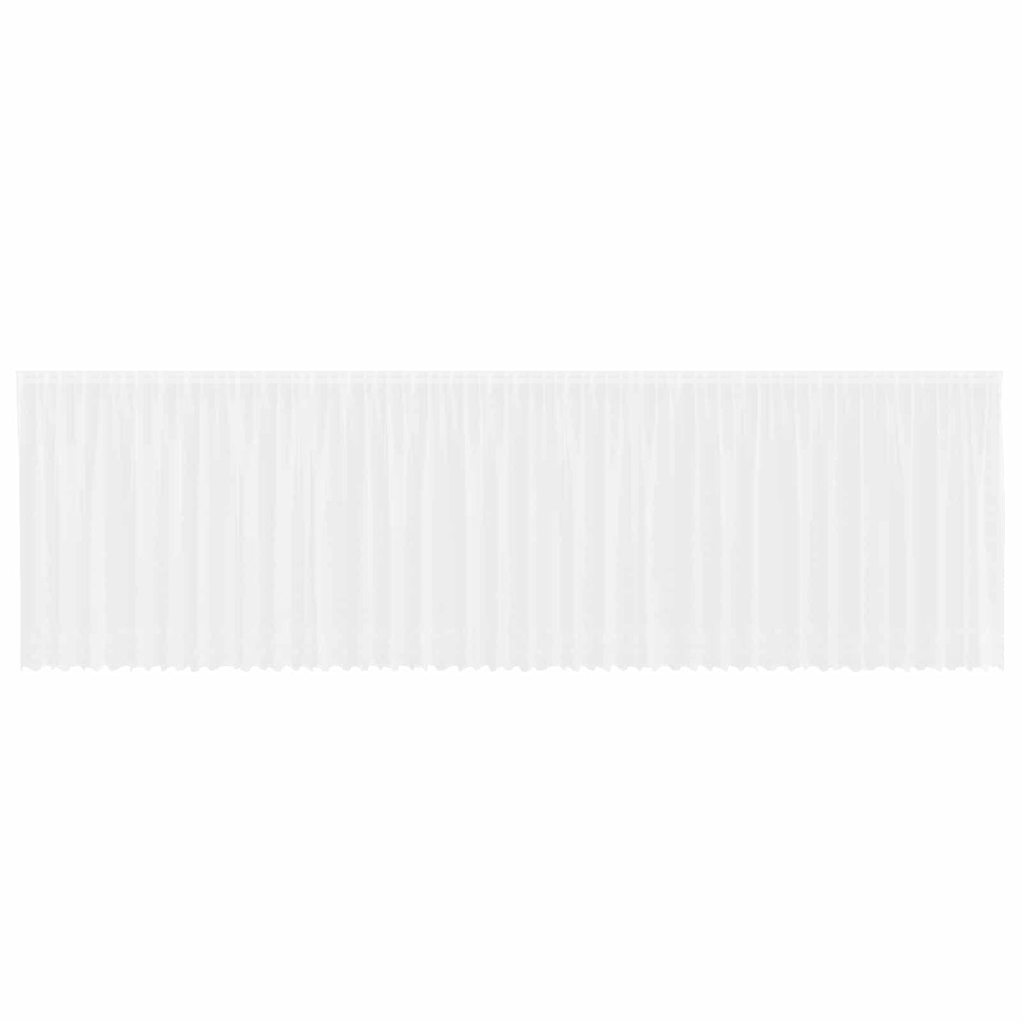Tenda in Pizzo con tende Bianco 160 x 900 cm Poliestere | homemem39
