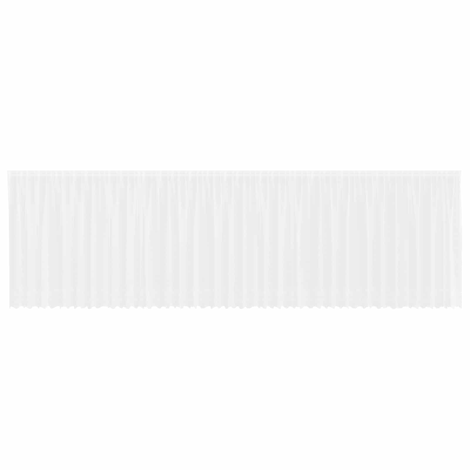 Tenda in Pizzo con tende Bianco 160 x 900 cm Poliestere | homemem39