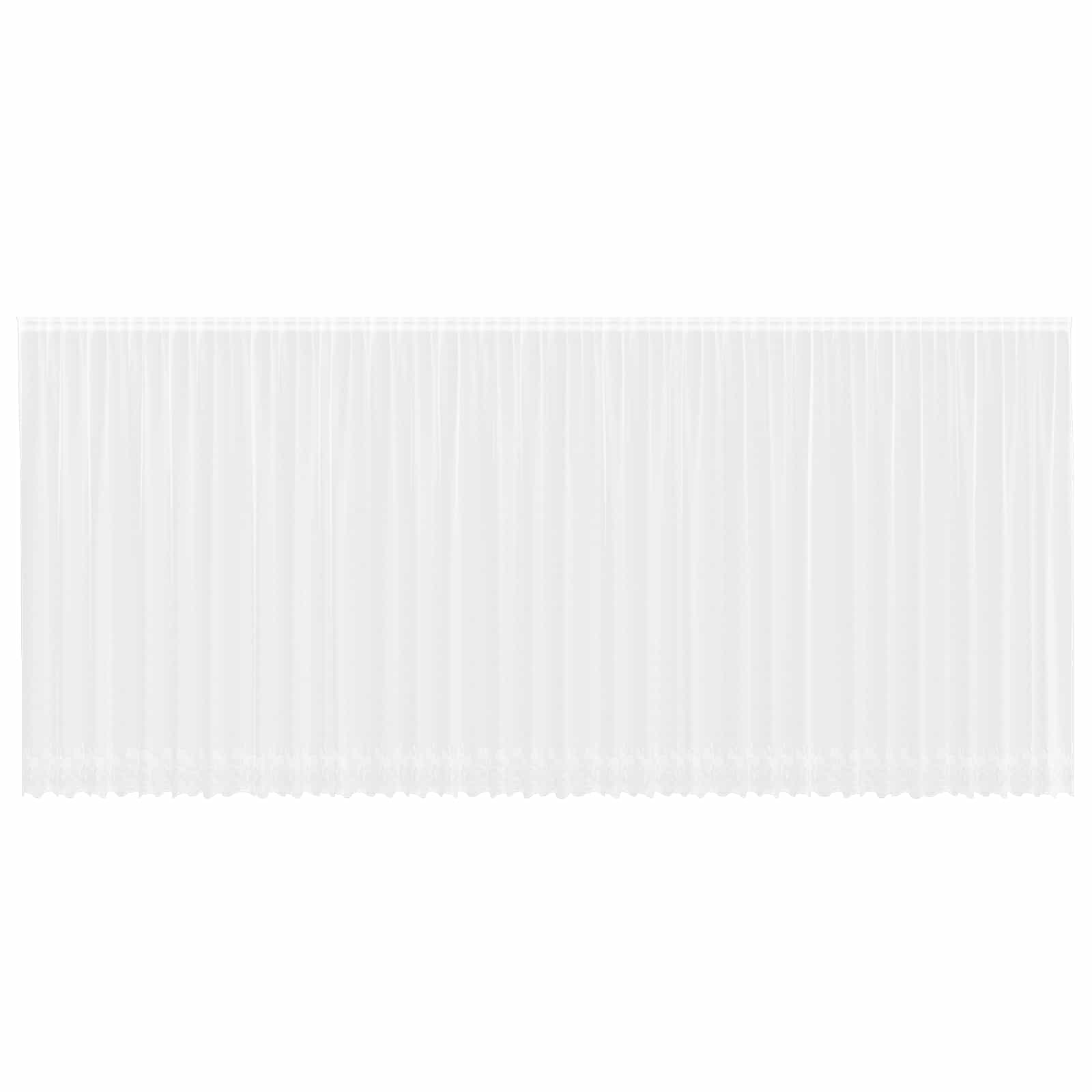 Tenda in Pizzo con tende Bianco 220 x 900 cm Poliestere | homemem39
