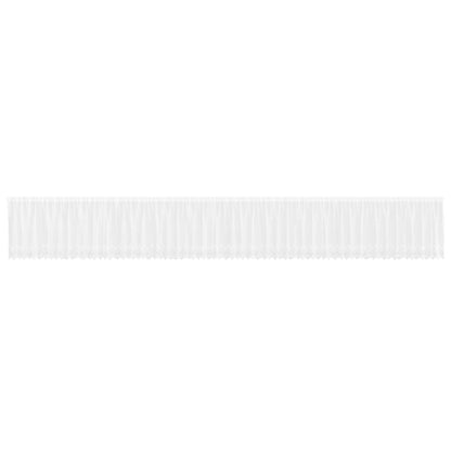 Tenda in Pizzo con tende Bianco 100 x 1200 cm Poliestere | homemem39