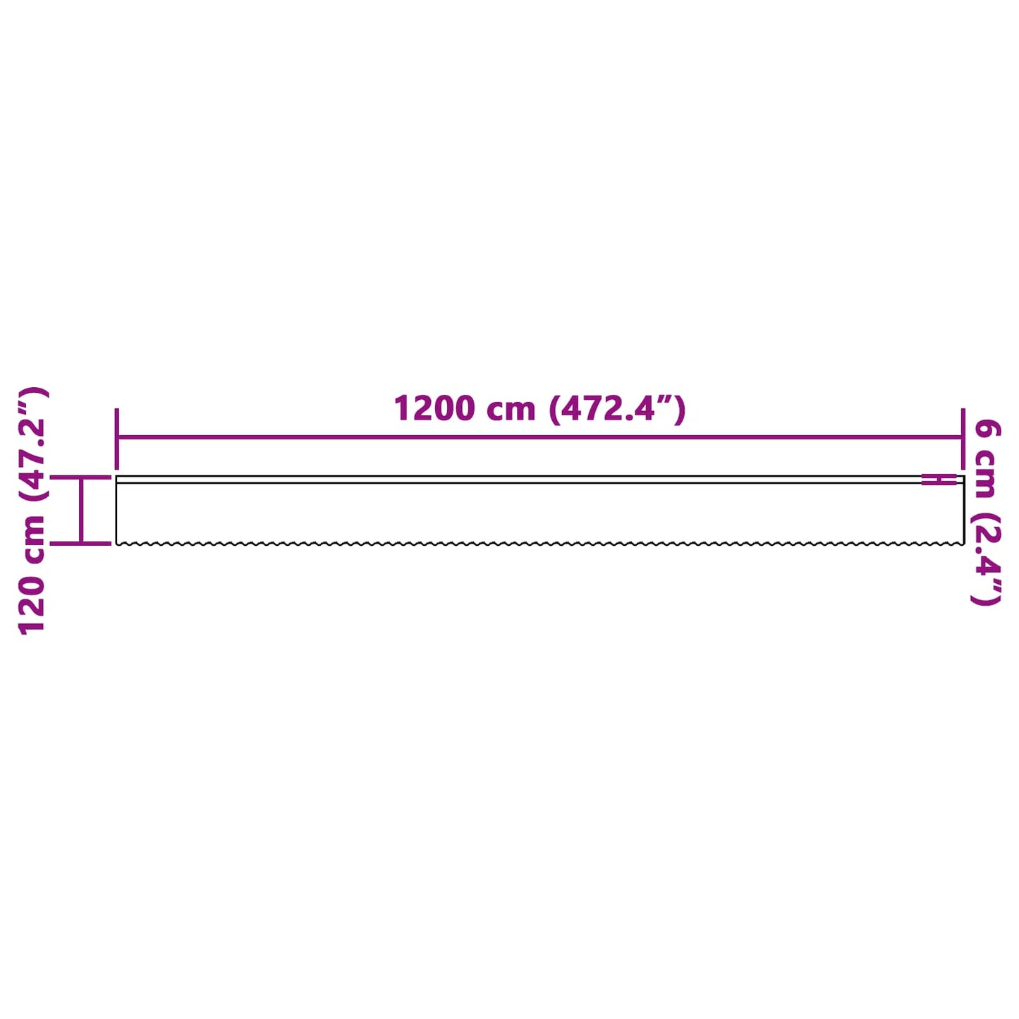 Tenda in Pizzo con tende Bianco 120 x 1200 cm Poliestere | homemem39