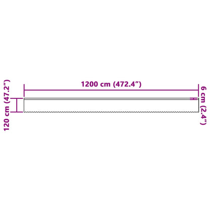 Tenda in Pizzo con tende Bianco 120 x 1200 cm Poliestere | homemem39
