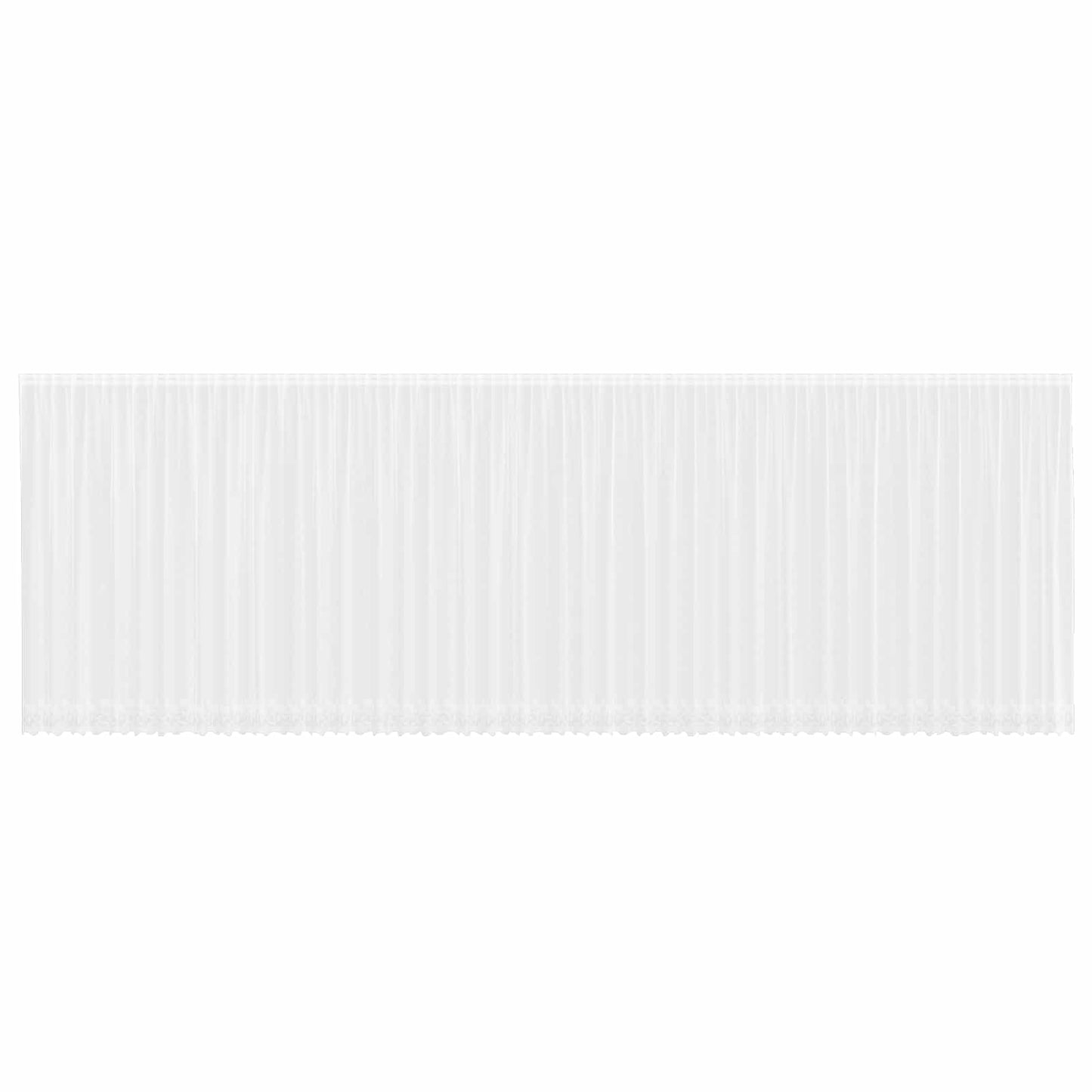 Tenda in Pizzo con tende Bianco 245 x 1200 cm Poliestere | homemem39