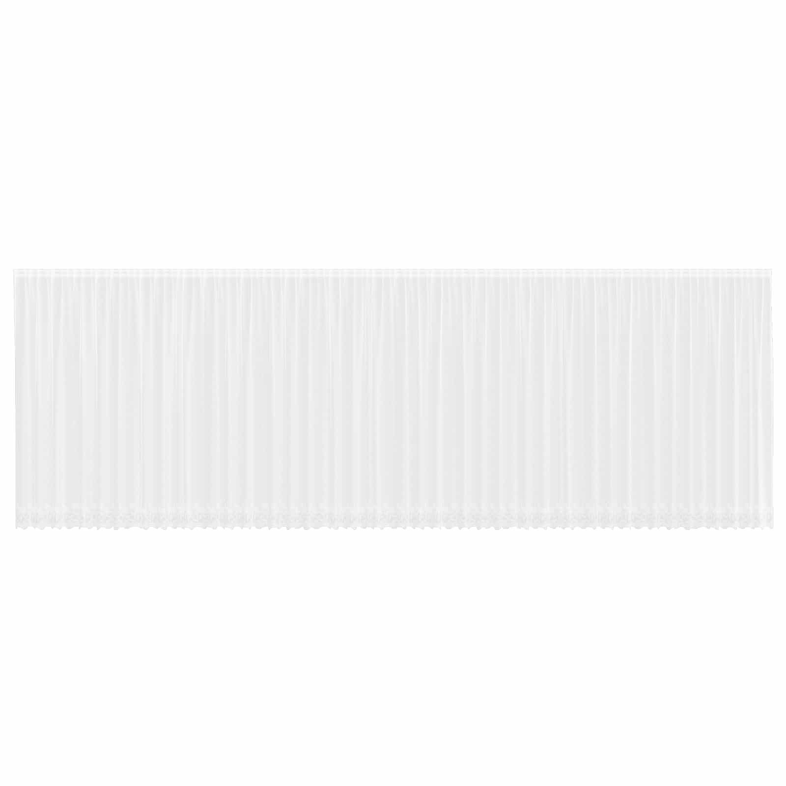 Tenda in Pizzo con tende Bianco 245 x 1200 cm Poliestere | homemem39