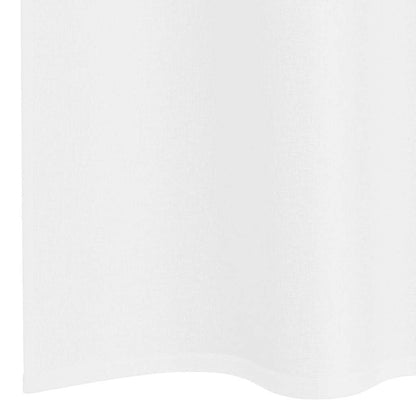 Tenda in Velo con tende 2 pcs Bianco 245 x 140 cm Poliestere | homemem39