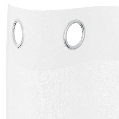 Tenda in Velo con tende 2 pcs Bianco 260 x 140 cm Poliestere | homemem39