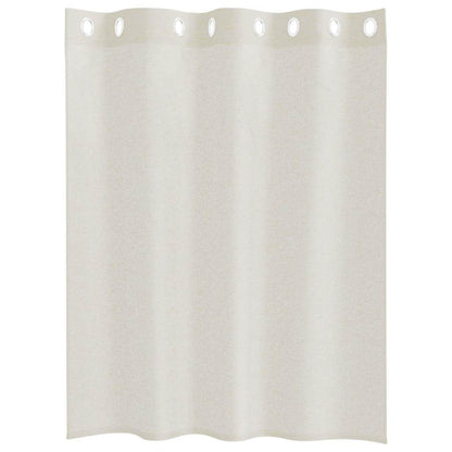Tenda in Velo con tende 2 pcs Crema 140 x 140 cm Poliestere | homemem39