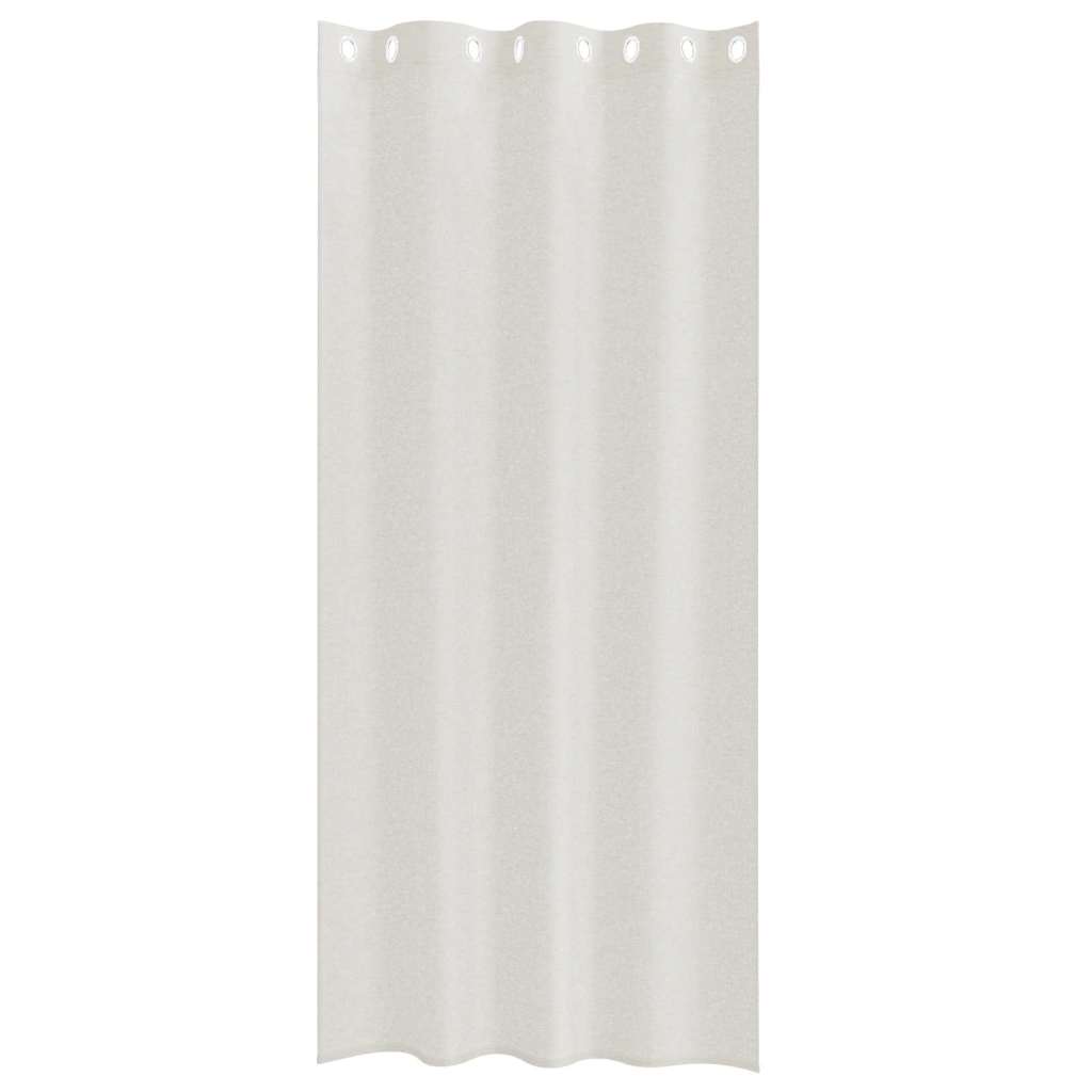 Tenda in Velo con tende 2 pcs Crema 225 x 140 cm Poliestere | homemem39