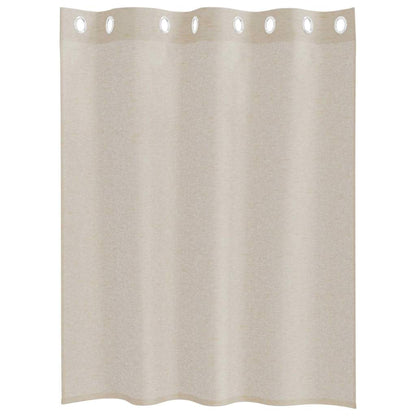 Tenda in Velo con tende 2 pcs Sabbia 140 x 140 cm Poliestere | homemem39