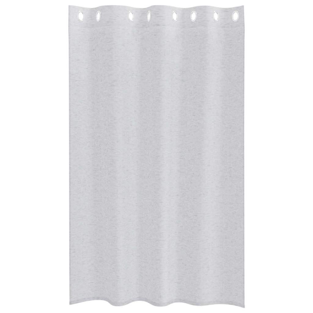 Tenda in Velo 2 pcs Grigio chiaro 175 x 140 cm Poliestere | homemem39