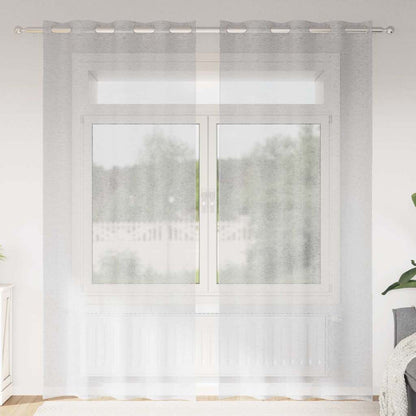 Tenda in Velo 2 pcs Grigio chiaro 245 x 140 cm Poliestere | homemem39