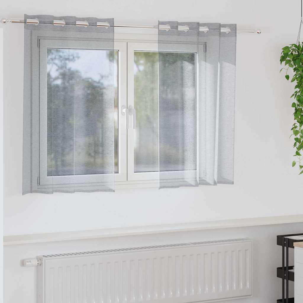 Tenda in Velo 2 pcs Grigio scuro 140 x 140 cm Poliestere | homemem39