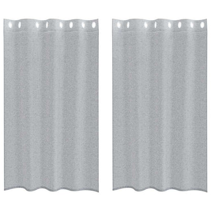 Tenda in Velo 2 pcs Grigio scuro 175 x 140 cm Poliestere | homemem39