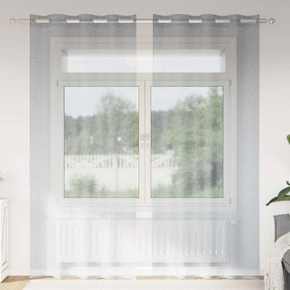 Tenda in Velo 2 pcs Grigio scuro 245 x 140 cm Poliestere | homemem39