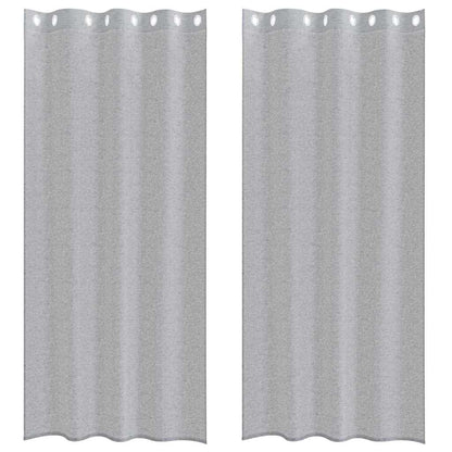 Tenda in Velo 2 pcs Grigio scuro 245 x 140 cm Poliestere | homemem39
