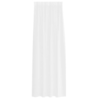 Tenda in Velo con tende 2 pcs Bianco 245 x 140 cm Poliestere | homemem39