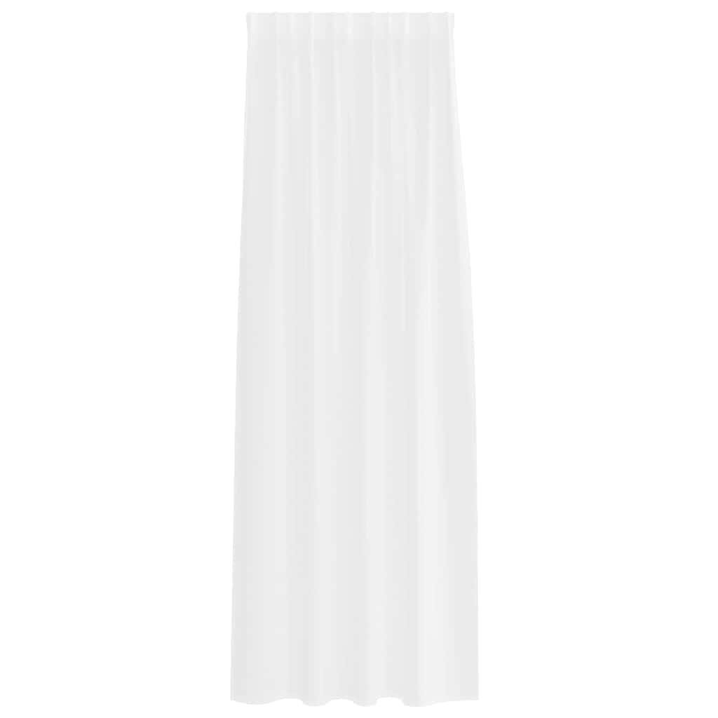 Tenda in Velo con tende 2 pcs Bianco 260 x 140 cm Poliestere | homemem39
