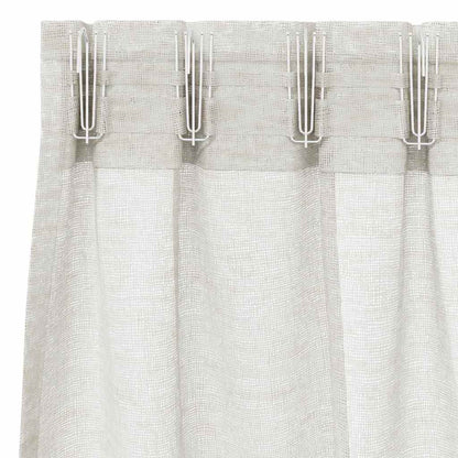 Tenda in Velo con tende 2 pcs Crema 175 x 140 cm Poliestere | homemem39