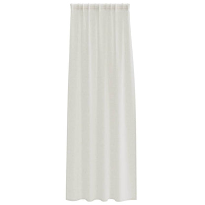 Tenda in Velo con tende 2 pcs Crema 225 x 140 cm Poliestere | homemem39