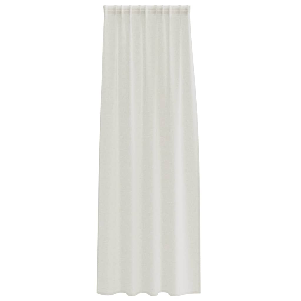Tenda in Velo con tende 2 pcs Crema 260 x 140 cm Poliestere | homemem39