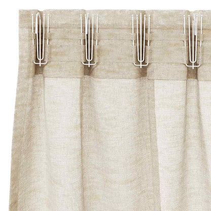 Tenda in Velo con tende 2 pcs Sabbia 175 x 140 cm Poliestere | homemem39