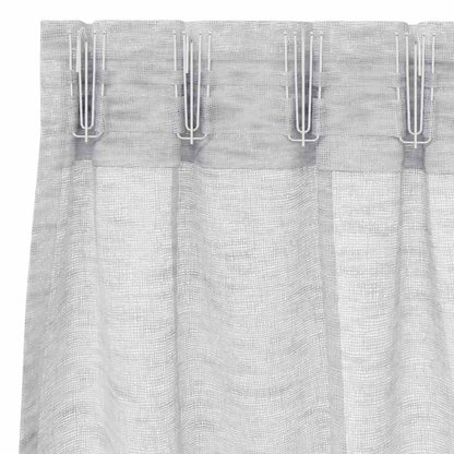 Tenda in Velo 2 pcs Grigio chiaro 175 x 140 cm Poliestere | homemem39