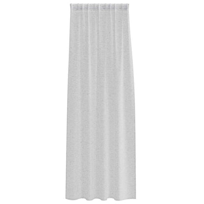 Tenda in Velo 2 pcs Grigio chiaro 260 x 140 cm Poliestere