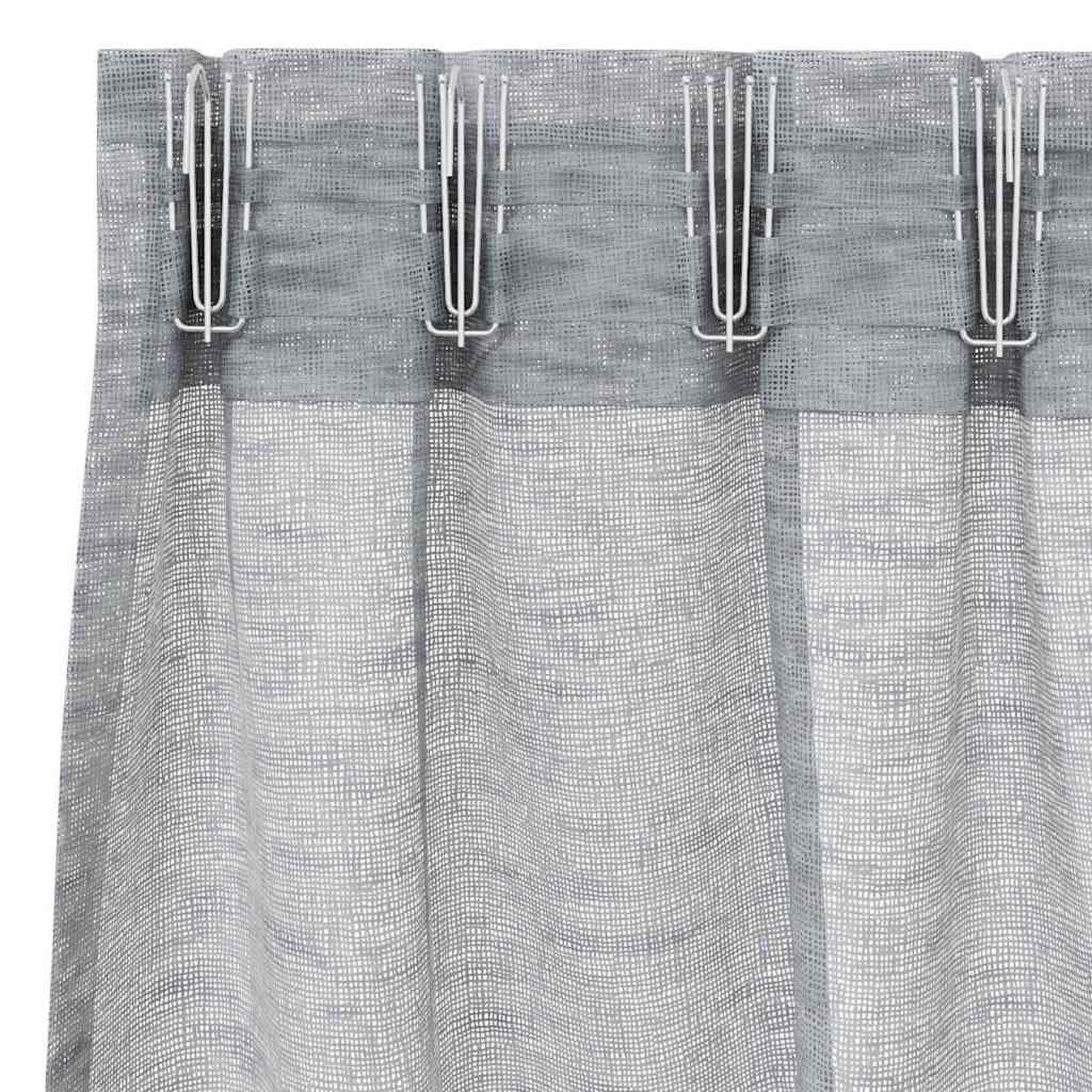 Tenda in Velo 2 pcs Grigio scuro 175 x 140 cm Poliestere | homemem39