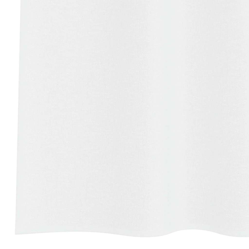 Tenda in Velo con tende 2 pcs Bianco 175 x 140 cm Poliestere | homemem39