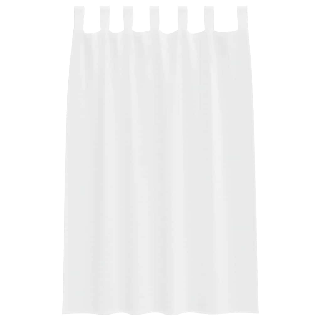 Tenda in Velo con tende 2 pcs Bianco 175 x 140 cm Poliestere | homemem39