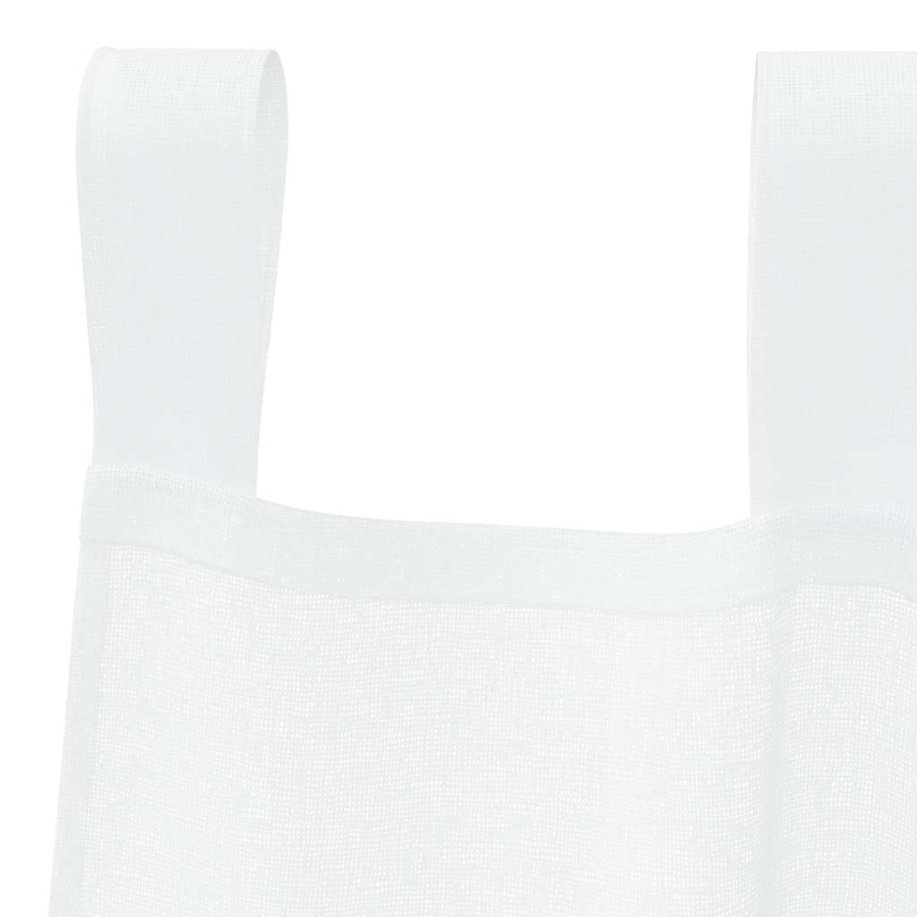 Tenda in Velo con tende 2 pcs Bianco 225 x 140 cm Poliestere | homemem39