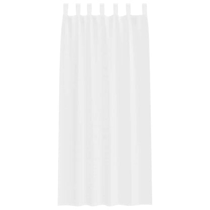 Tenda in Velo con tende 2 pcs Bianco 260 x 140 cm Poliestere | homemem39