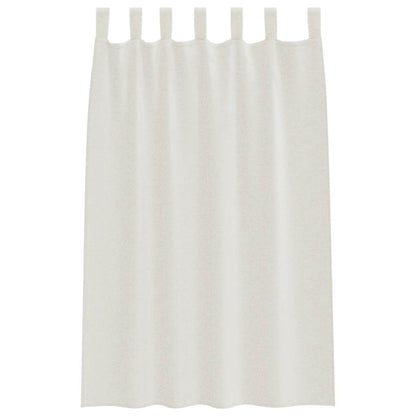 Tenda in Velo con tende 2 pcs Crema 175 x 140 cm Poliestere | homemem39