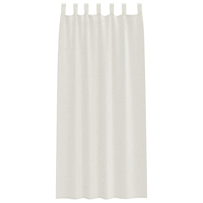 Tenda in Velo con tende 2 pcs Crema 260 x 140 cm Poliestere | homemem39