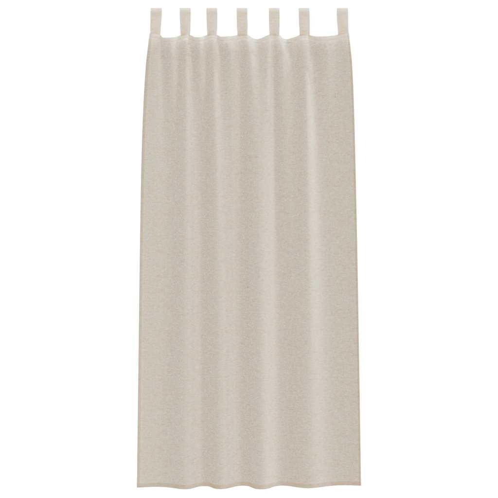 Tenda in Velo con tende 2 pcs Sabbia 245 x 140 cm Poliestere | homemem39
