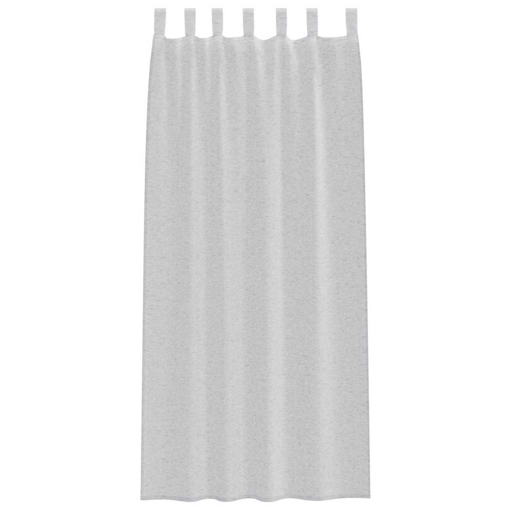 Tenda in Velo 2 pcs Grigio chiaro 245 x 140 cm Poliestere | homemem39