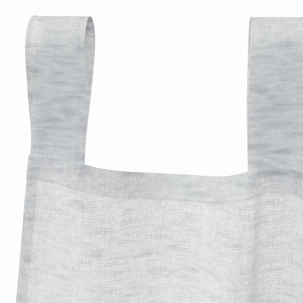 Tenda in Velo 2 pcs Grigio chiaro 260 x 140 cm Poliestere | homemem39