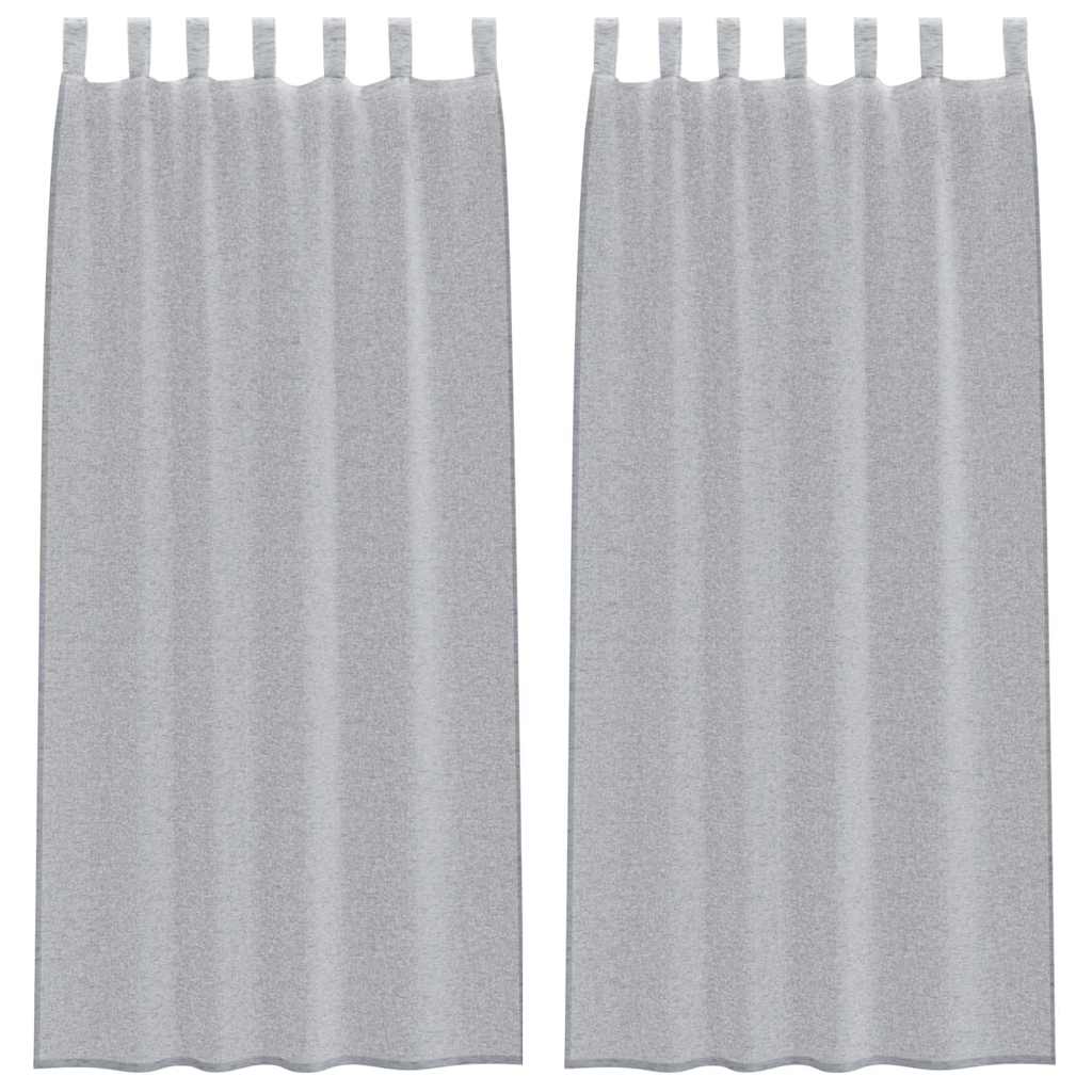 Tenda in Velo 2 pcs Grigio scuro 245 x 140 cm Poliestere | homemem39