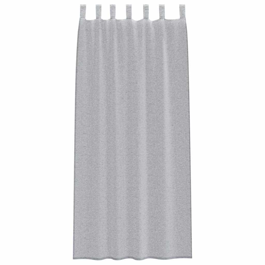Tenda in Velo 2 pcs Grigio scuro 260 x 140 cm Poliestere | homemem39