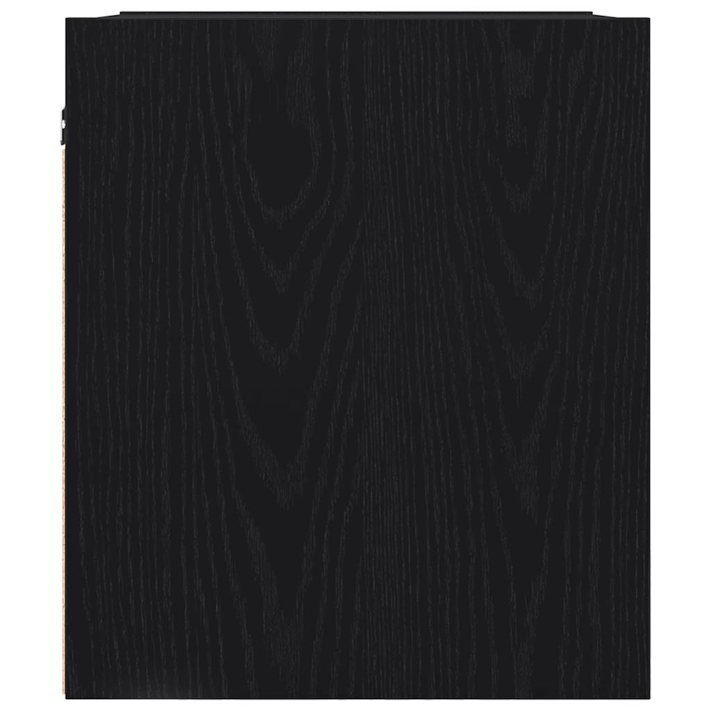 Comodini a Muro 2 pz Rovere Nero 38x34x40 cm - homemem39